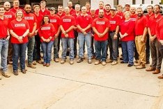 McCarthy Omaha employees posing for a photo.