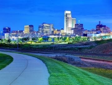 Omaha skyline.