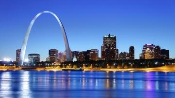 St. Louis skyline.