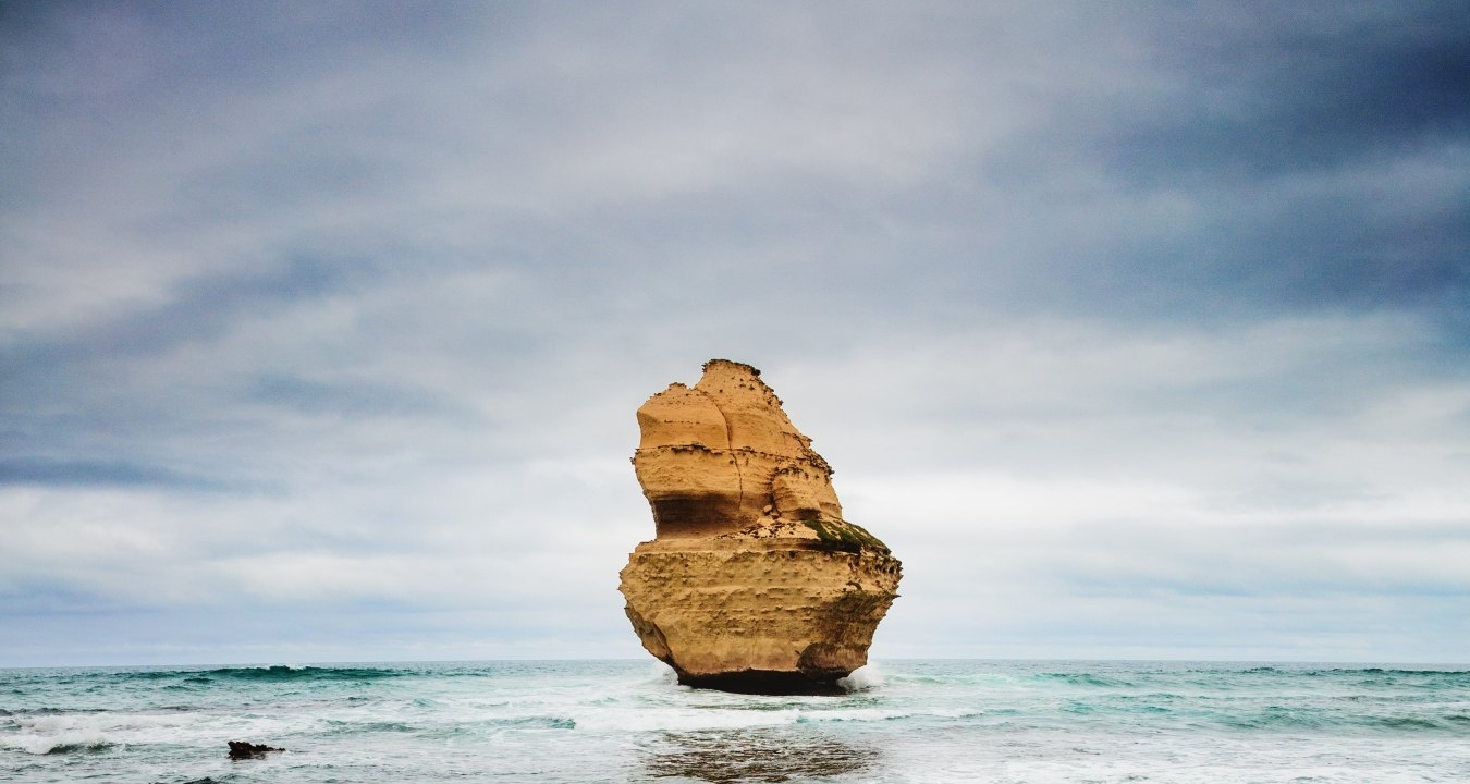 Beach with rock