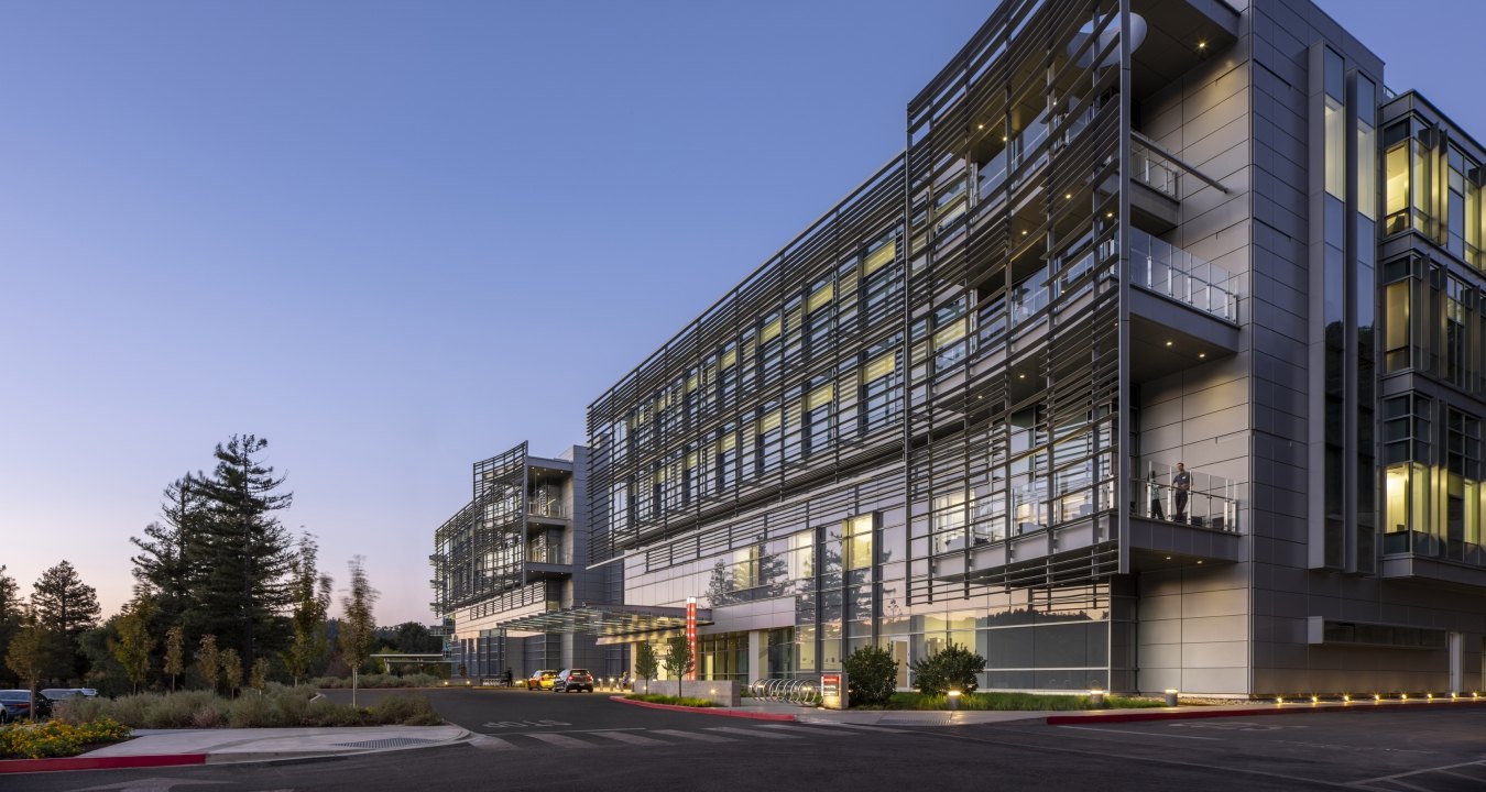 Exterior view of the medical center