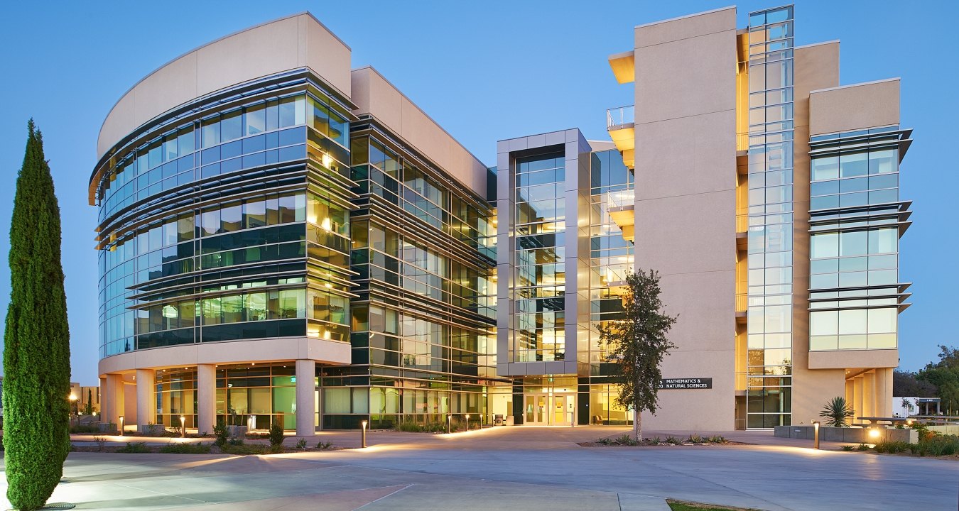 Exterior view of the Mesa College Science & Math Building.