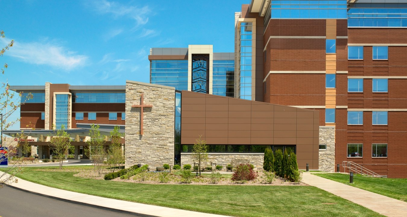 Exterior view of the Good Samaritan Regional Hospital in Mt. Vernon, IL.