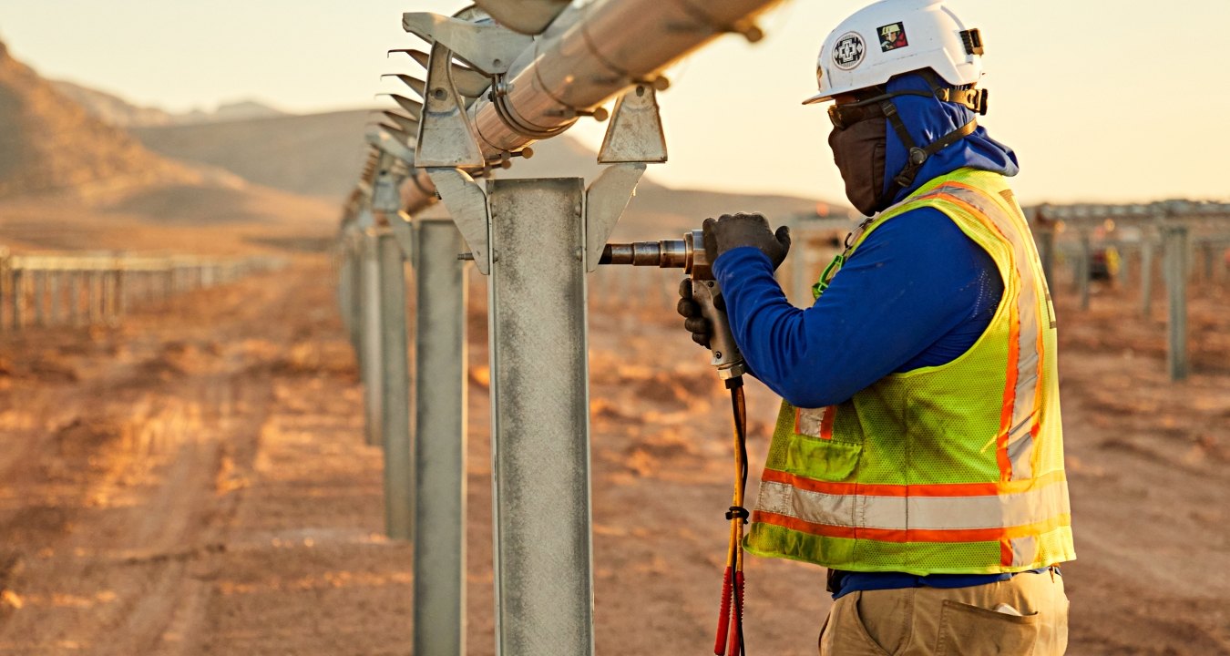 Construction worker at a jobsite