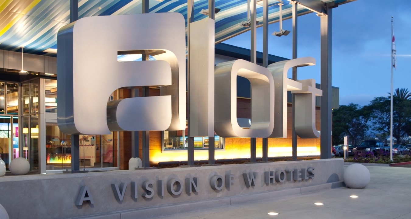 The aloft hotels logo. 