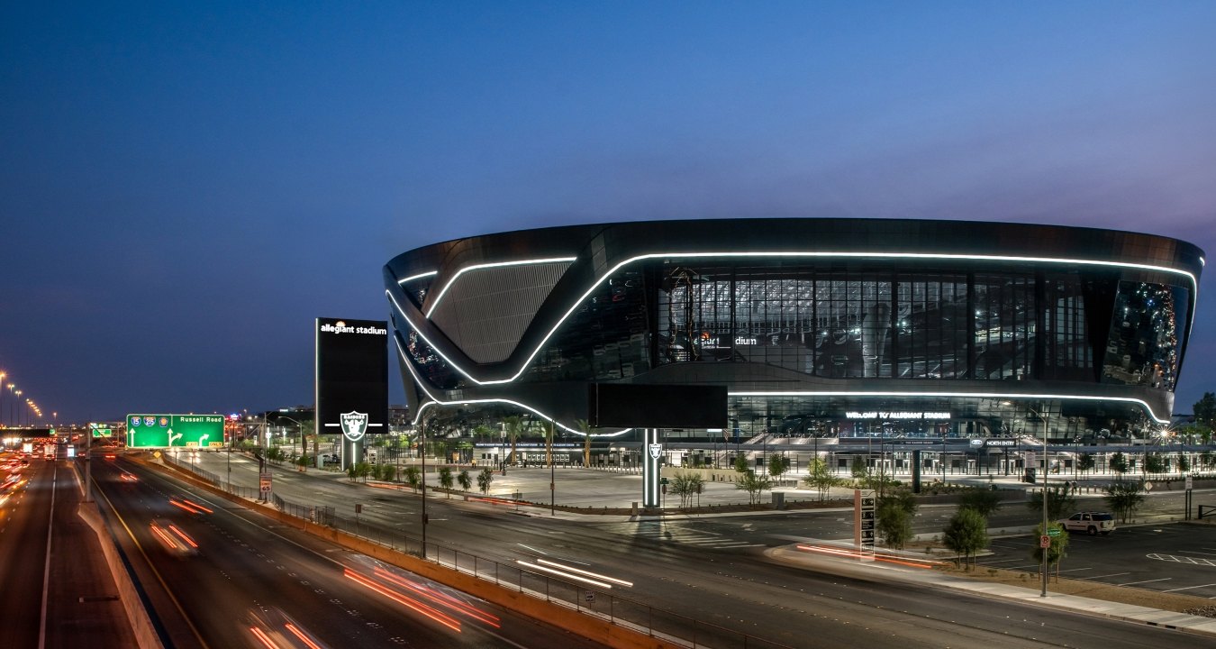 Allegiant Stadium in Las Vegas.