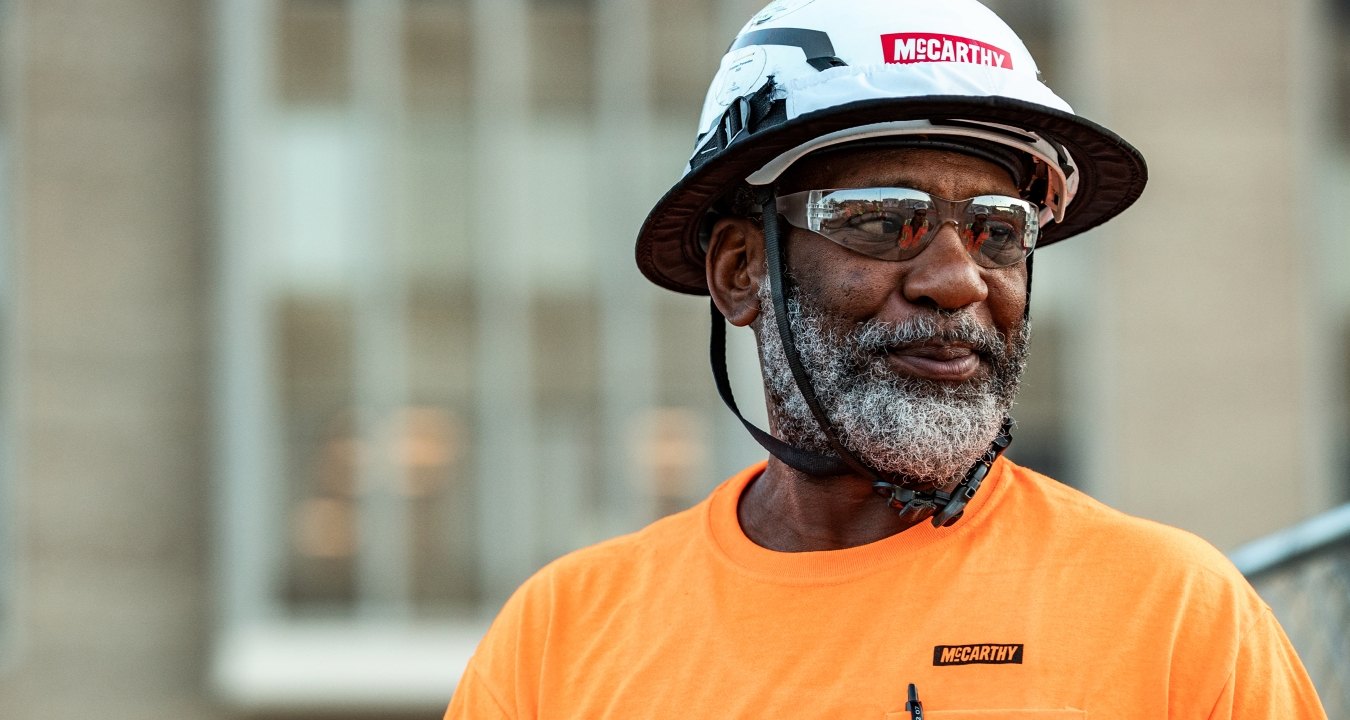 Construction worker on a jobsite.