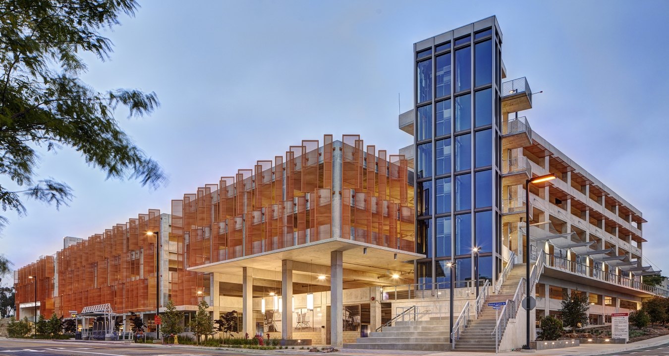 UCSD Athena Parking Structure exterior