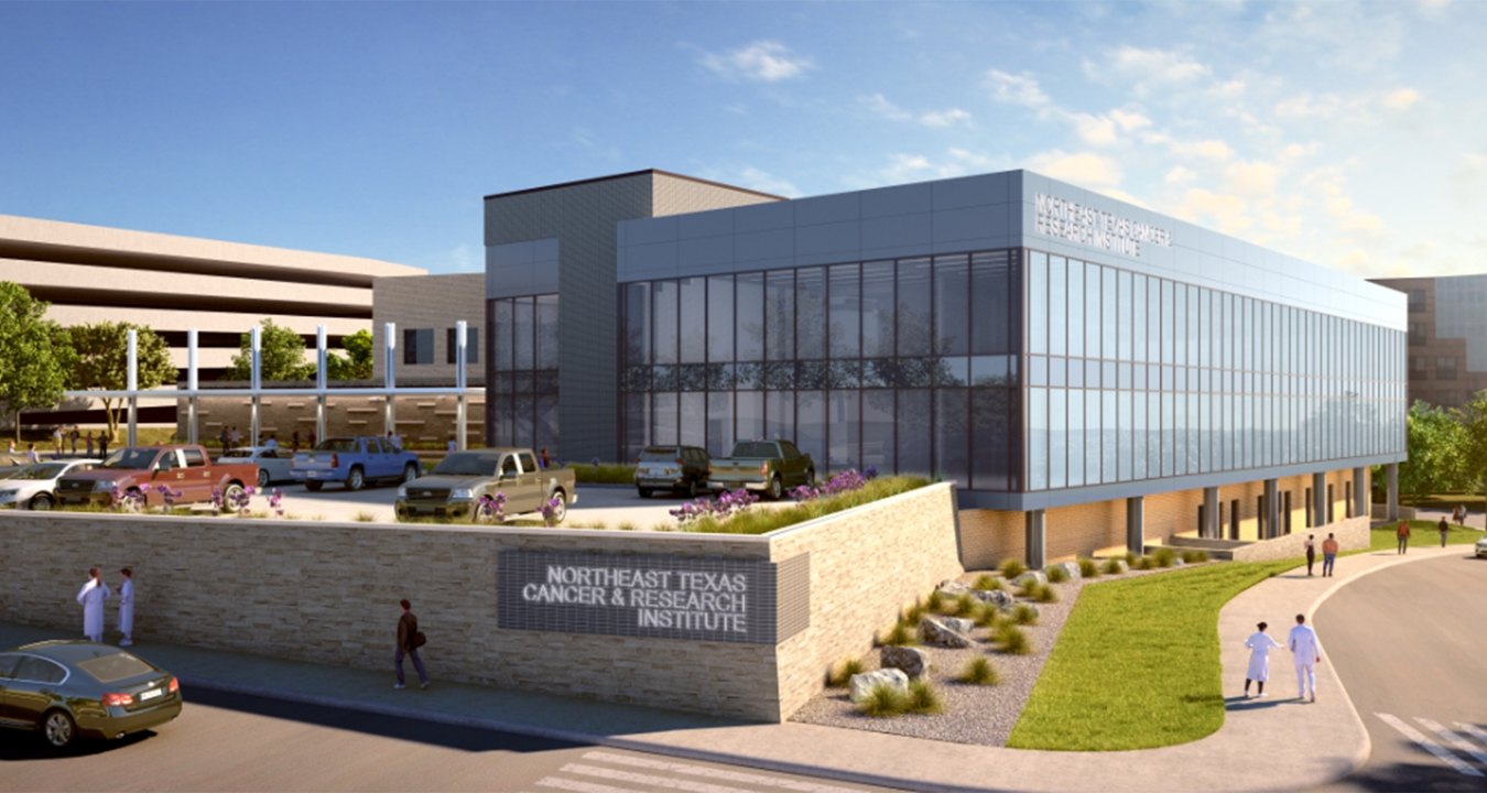 Rendering of the Northeast Texas Cancer and Research Institute.
