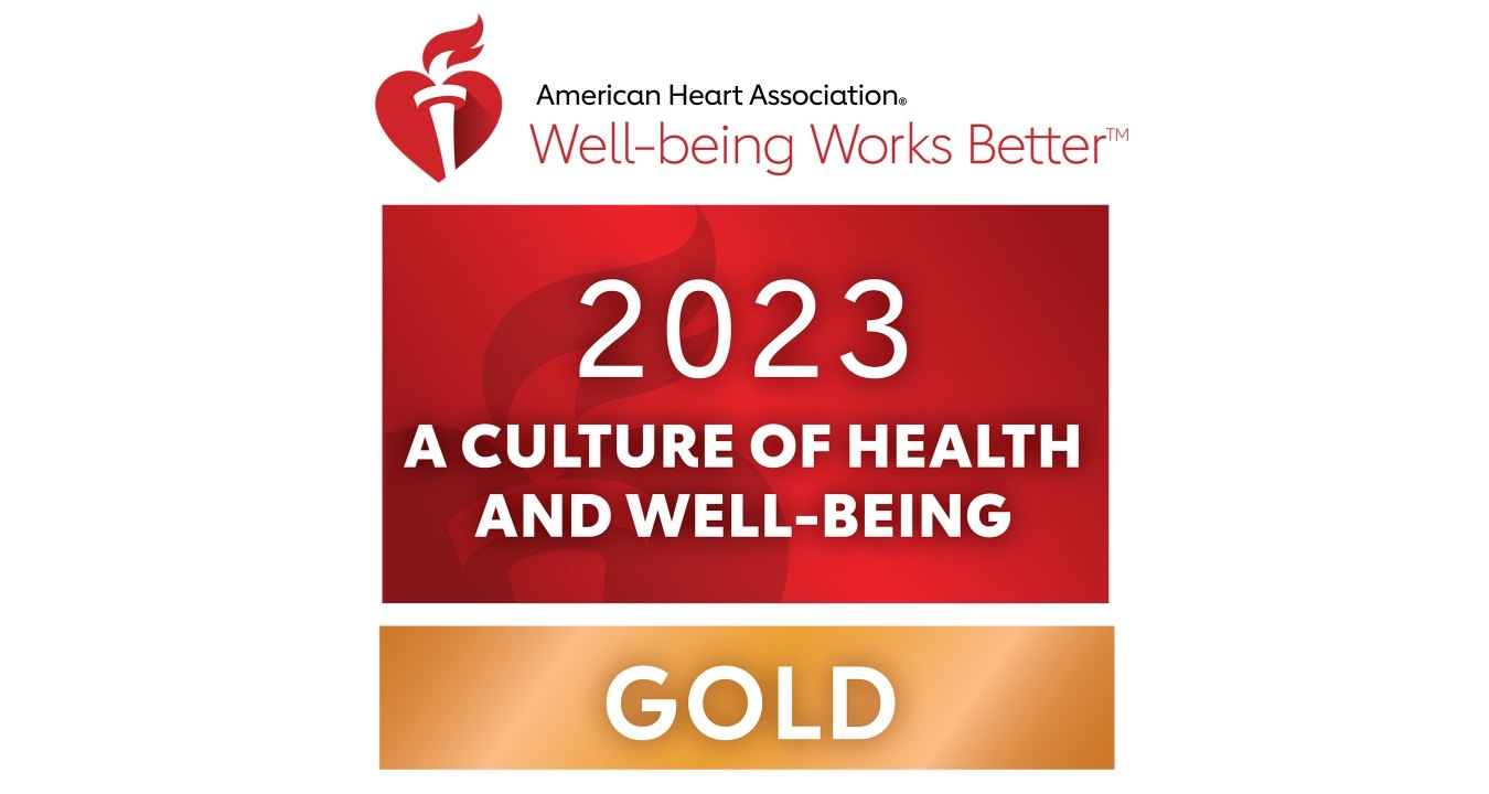 Logo for the American Heart Association's Gold Well-being Scorecard