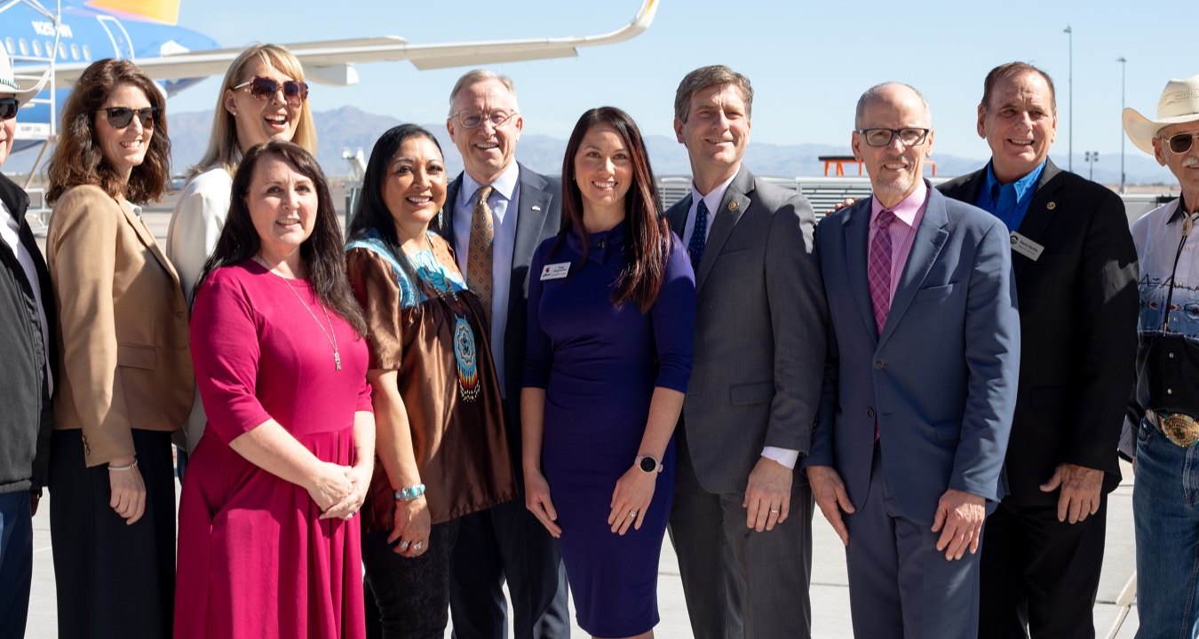 Project team at a ribbon cutting ceremony