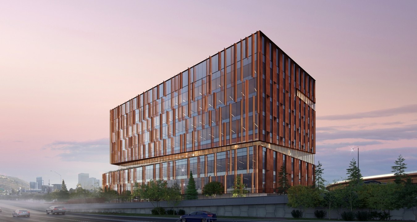 Exterior rendering of the building 
