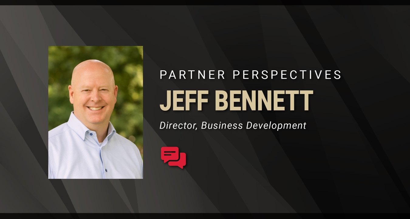 Jeff Bennett headshot with text "Partner Perspectives"