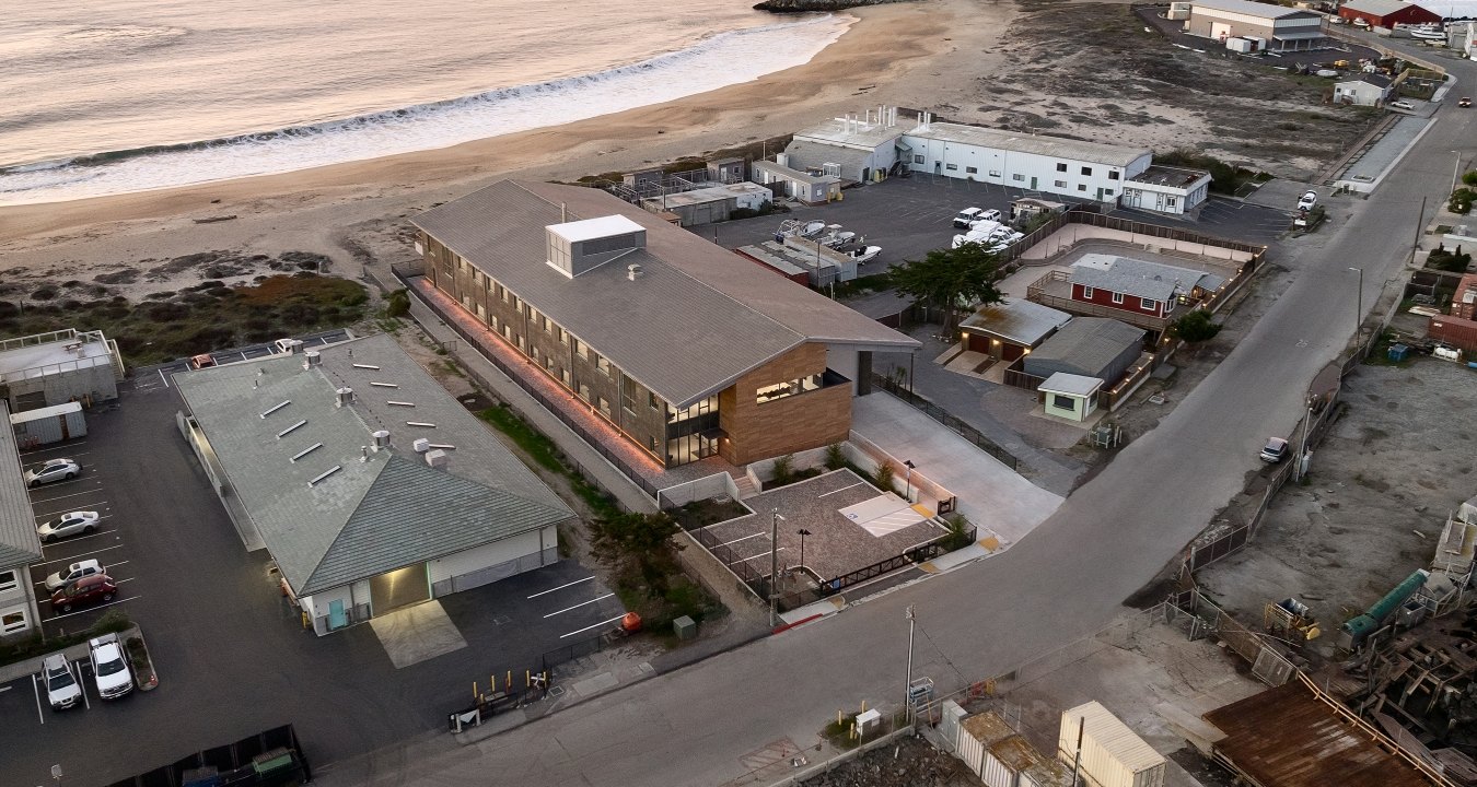 Aerial view of the MBARI building