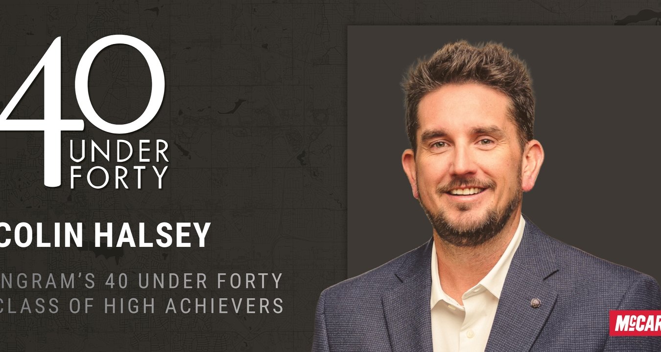 Colin Halsey graphic for 40 under 40