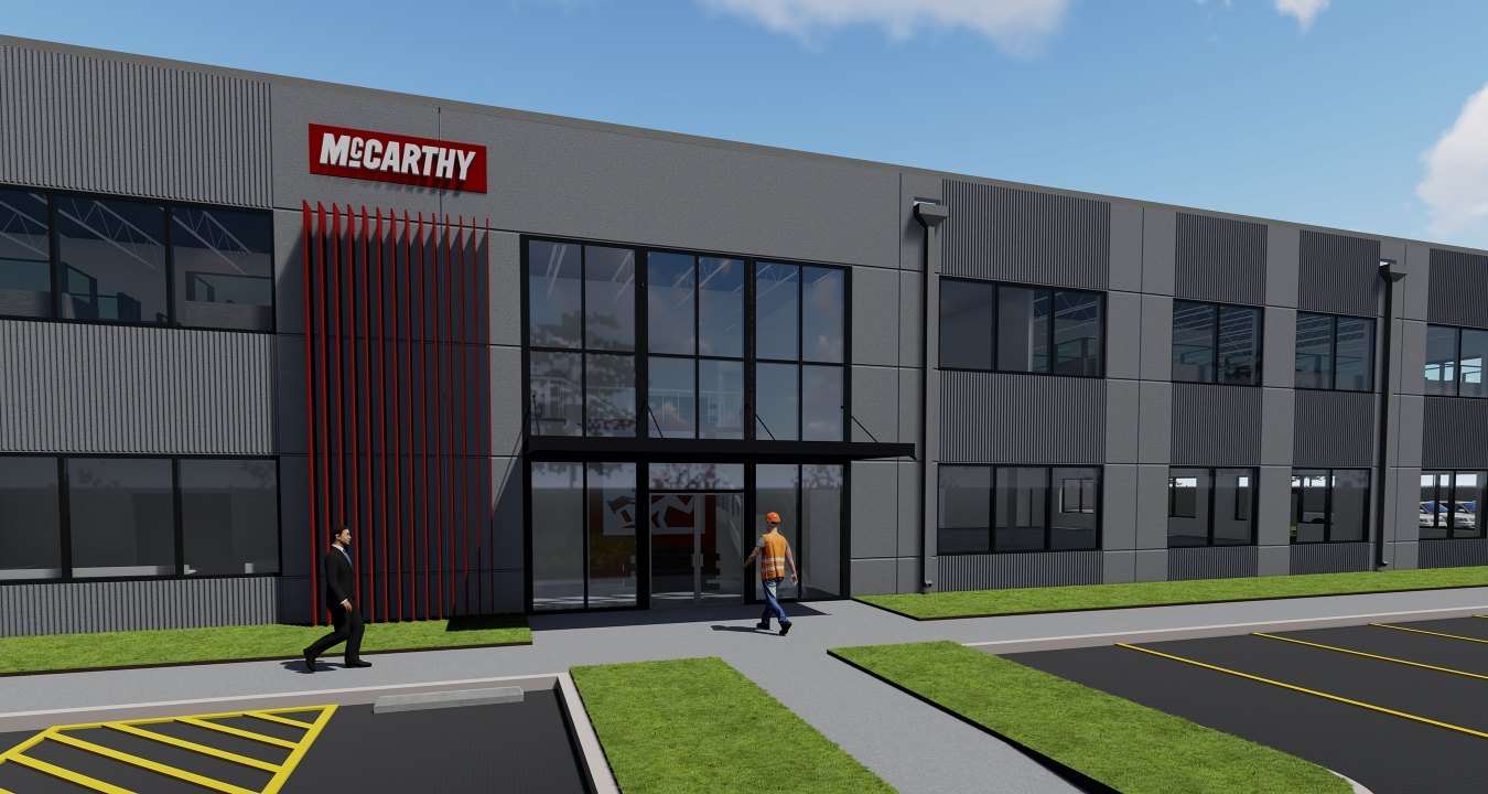 Exterior rendering of the equipment operations hub