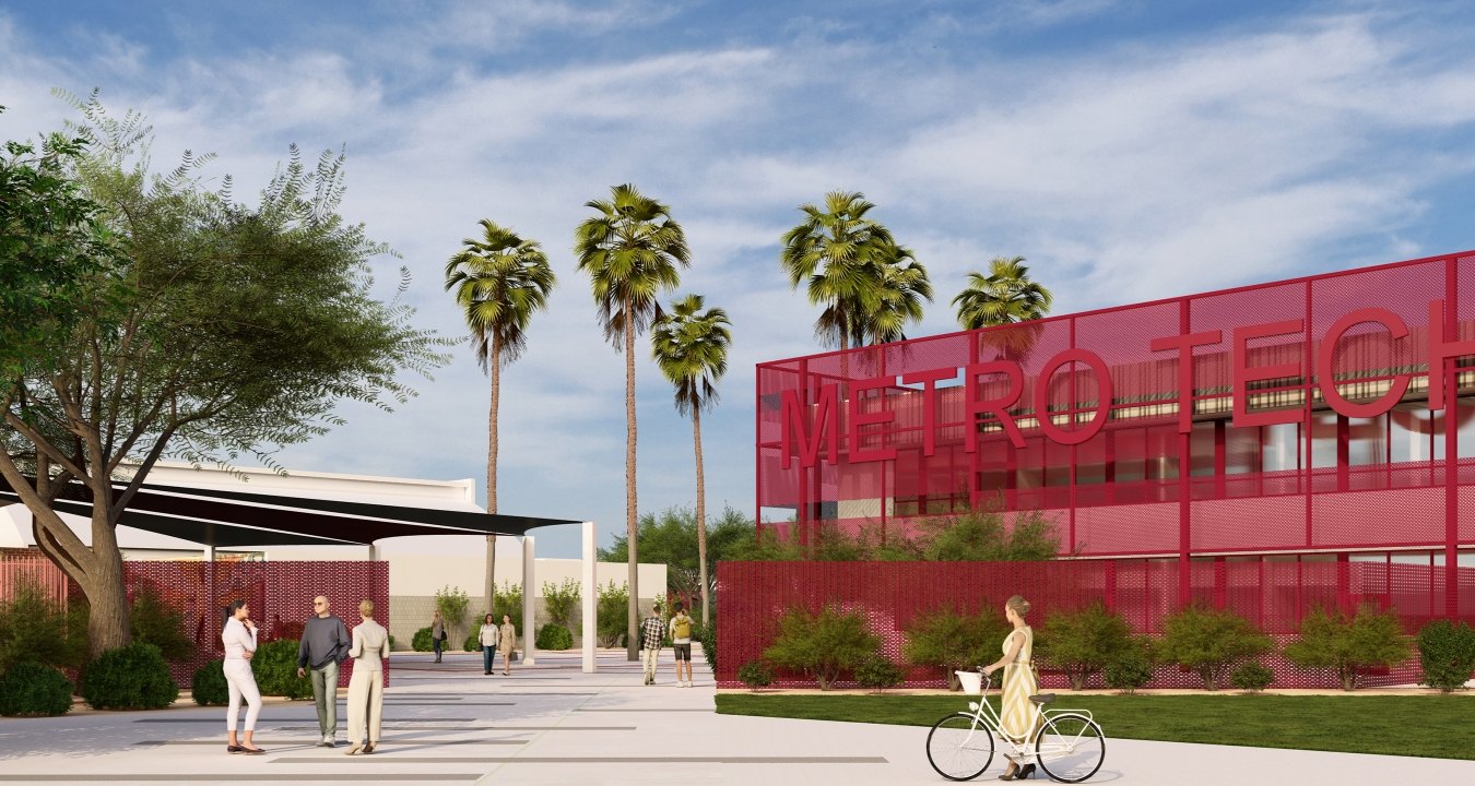 Rendering of the Metro Tech High School