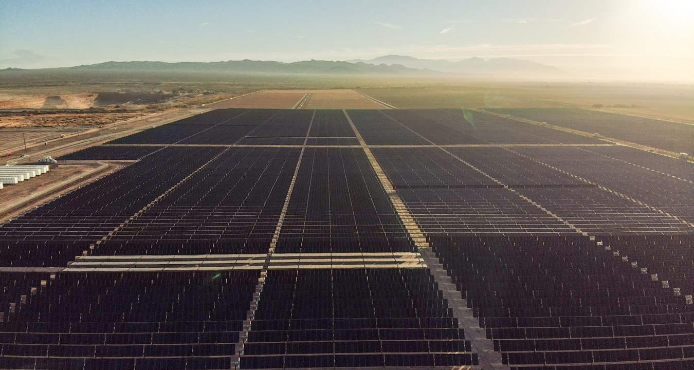 Aerial view of Serrano Solar