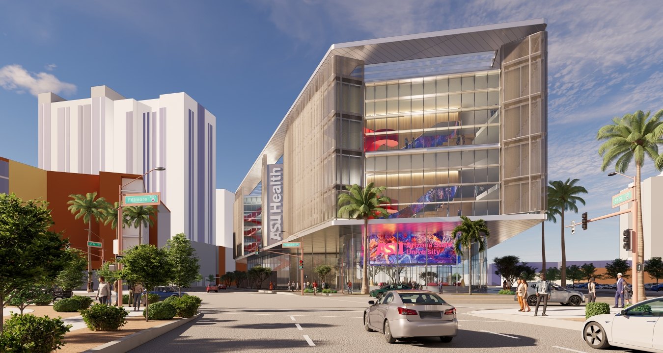 Rendering of the new ASU building