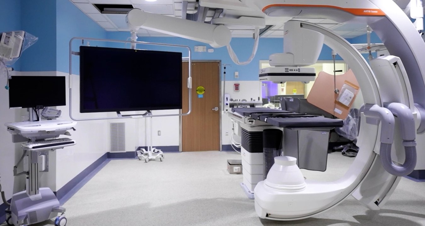 A room with medical equipment at BJC