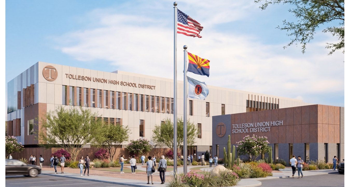 Exterior rendering of the building