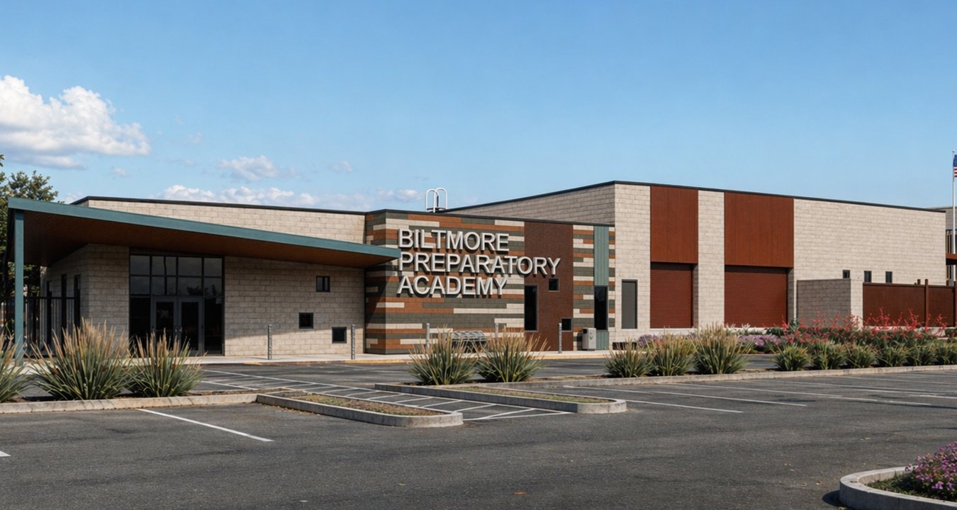 Exterior rendering of the campus