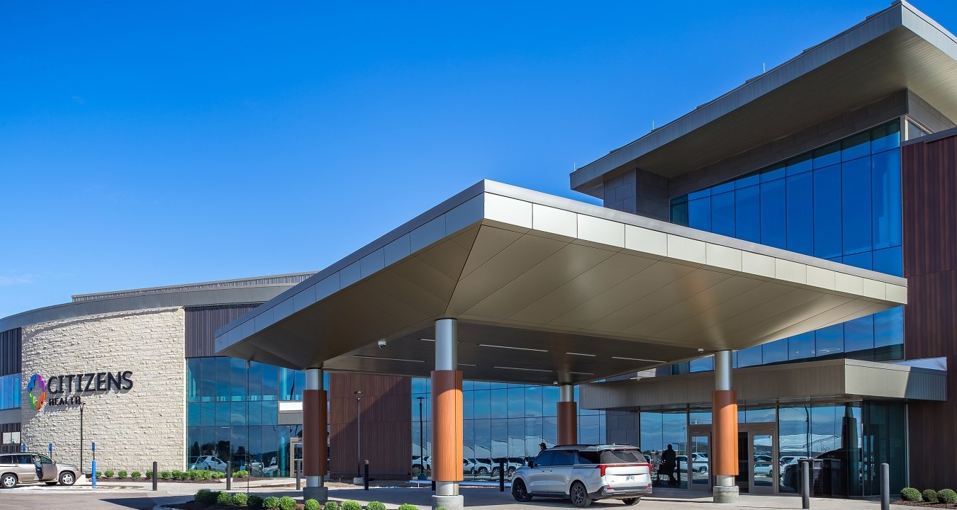 Exterior view of the medical center