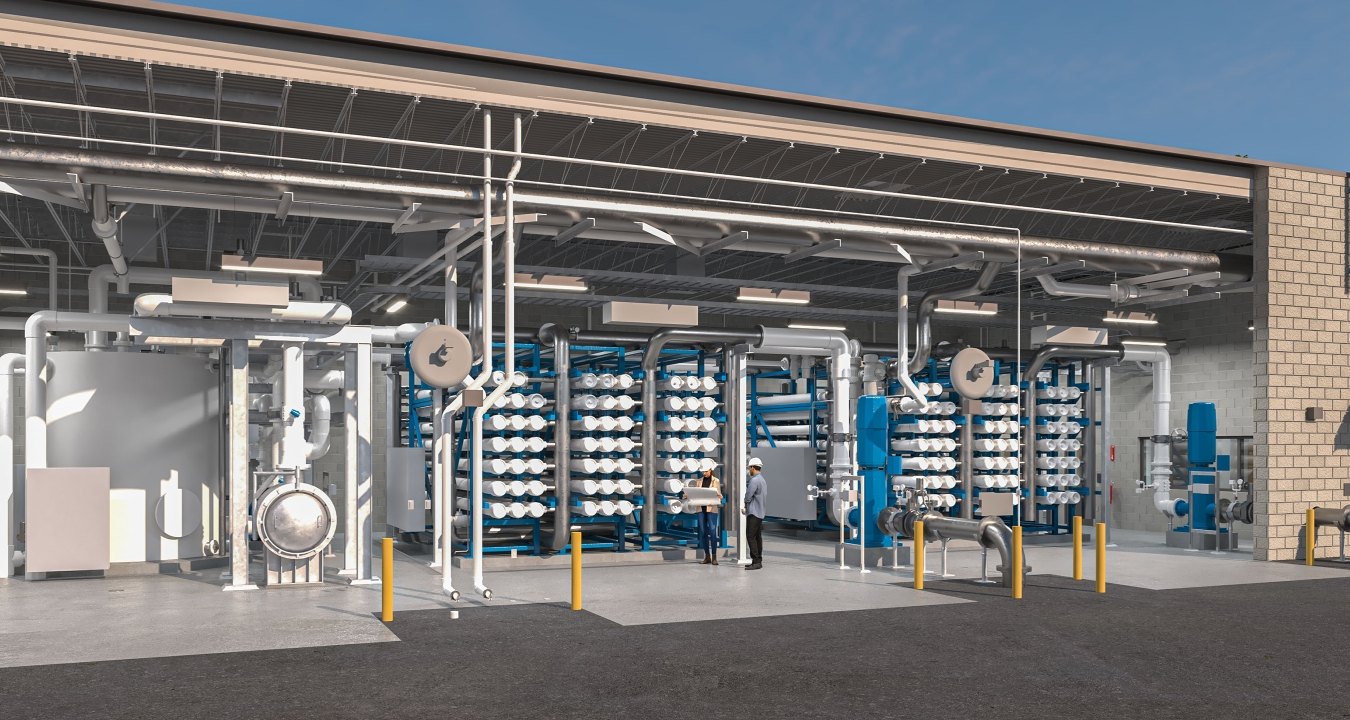 Rendering of the new water treatment facility