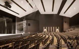 View of the seating in the auditorium