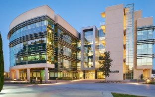 Exterior view of the Mesa College Science & Math Building.