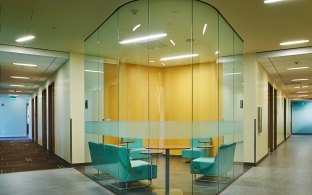 A quiet study spot in the Mesa College Math & Science Building.