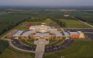 Aerial view of Mount Vernon Township High School