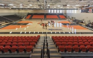 Basketball court at Mount Vernon Township High School