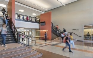 Hallway view at Mount Vernon Township High School