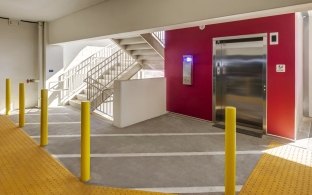 Interior Providence Tarzana Parking Structure elevator