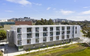 Aerial exterior view of the building.