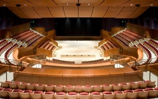 Inside of performing arts building. 