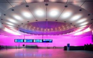 LAX Tom Bradley International Terminal Circular Ceiling Feature