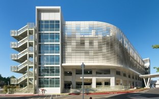 UC Davis Parking Structure exterior side view
