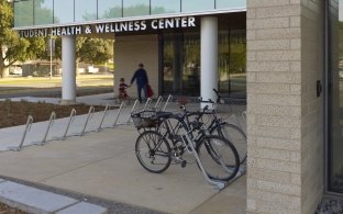 UC Davis Student Health & Wellness Center Outdoor Bike Racks