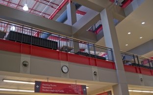 View of the second floor of the recreation center