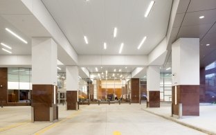 The emergency entrance at MD Anderson Cancer Center Pavilion. 