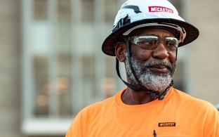 Construction worker on a jobsite.
