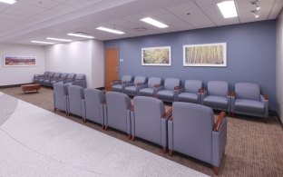 Waiting area in Tower D