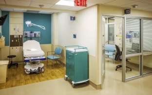 Grady Memorial Hospital patient rooms