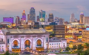 Kansas City skyline.