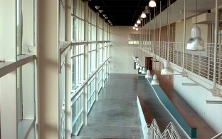 A two-level open area