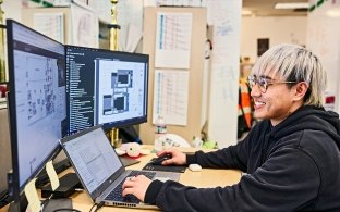 employee at desk