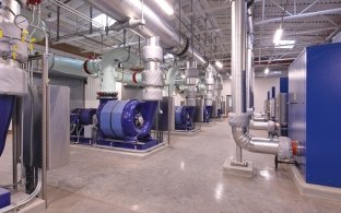 The complex controls inside the Ocotillo Water Reclamation facility.