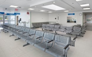 Indoor image of the waiting area